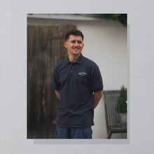 Lade das Bild in den Galerie-Viewer, Cotton Deluxe Poloshirt &quot;Hamburger Mary&#39;s Phoenix&quot; 90er, blau, L/XL
