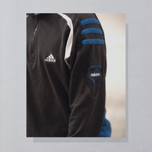 Lade das Bild in den Galerie-Viewer, Adidas Quarter Zip &quot;embroided&quot; 1999, schwarz, L/XL
