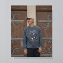 Lade das Bild in den Galerie-Viewer, Harley Davidson Sweatshirt &quot;Legendary&quot; 90er Made in Macau, grau/blau, XL
