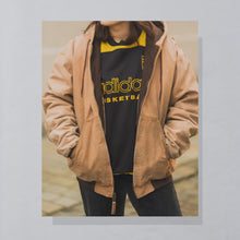 Lade das Bild in den Galerie-Viewer, Adidas Sweatshirt &quot;Aris Thessaloniki Baskteball&quot; 90er, schwarz/gelb, XL
