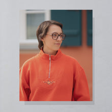 Lade das Bild in den Galerie-Viewer, Hammerschmid Quarter Zip 00er, orange, L breit
