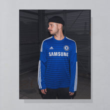 Lade das Bild in den Galerie-Viewer, Adidas Trikot &quot;Chelsea Football Club&quot; Samsung 2014 langarm, blau, M/L
