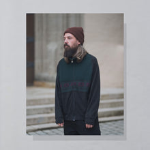 Lade das Bild in den Galerie-Viewer, Zip Jacke 90er, grau/grün, L/XL
