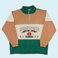 Lade das Bild in den Galerie-Viewer, A1A Sports Longsleeve Minnesota 90er Made in the USA, braun/grün, XL
