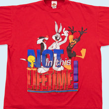 Lade das Bild in den Galerie-Viewer, Looney Tunes T-Shirt &quot;Not in this Lifetime&quot; 1997 Made in the USA Single Stitch, rot, XL/XXL
