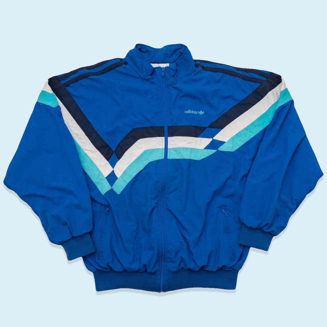 Adidas Trainingsjacke 90er, blau, XL