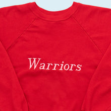 Lade das Bild in den Galerie-Viewer, Logo 7 Sweatshirt &quot;Warriors&quot; 80er Made in the USA, rot, M/L
