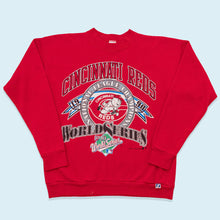 Lade das Bild in den Galerie-Viewer, Logo 7 Sweatshirt &quot;Cincinnati Reds&quot; 1990 Made in the USA, rot, M/L
