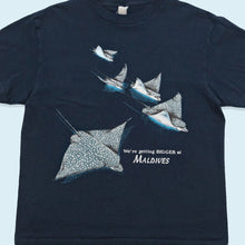 Lade das Bild in den Galerie-Viewer, T-Shirt Maldives 90er, blau, L/XL
