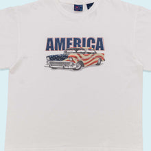 Lade das Bild in den Galerie-Viewer, T-Shirt &quot;America&quot; 00er Made in the USA, weiß, L
