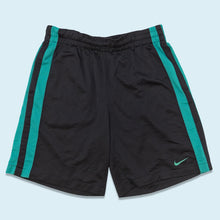 Lade das Bild in den Galerie-Viewer, Nike Shorts &quot;grey tag&quot; 00er, schwarz/grün, M/L
