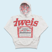 Lade das Bild in den Galerie-Viewer, Hoodie &quot;Budweiser&quot; 90er Made in Canada, grau, L breit
