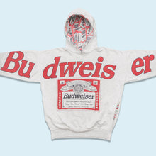 Lade das Bild in den Galerie-Viewer, Hoodie &quot;Budweiser&quot; 90er Made in Canada, grau, L breit
