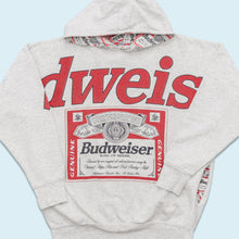 Lade das Bild in den Galerie-Viewer, Hoodie &quot;Budweiser&quot; 90er Made in Canada, grau, L breit
