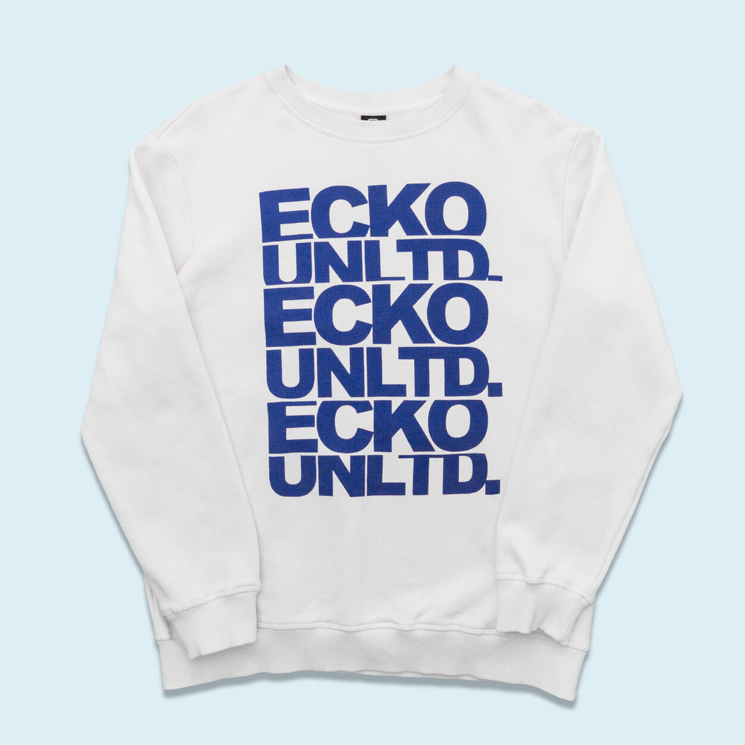 Ecko Unlimited Sweatshirt 00er, weiß, L