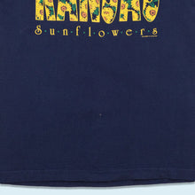 Lade das Bild in den Galerie-Viewer, Fruit of the Loom T-Shirt Kansas Sunflowers 90er Made in the USA Single Stitch, blau, XL
