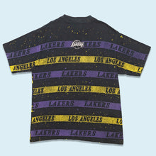 Lade das Bild in den Galerie-Viewer, Salem T-Shirt &quot;Los Angeles Lakers&quot; Made in the USA Single Stitch 90er, schwarz, XL
