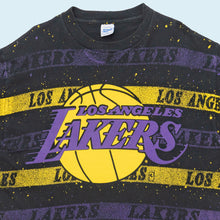 Lade das Bild in den Galerie-Viewer, Salem T-Shirt &quot;Los Angeles Lakers&quot; Made in the USA Single Stitch 90er, schwarz, XL
