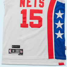 Lade das Bild in den Galerie-Viewer, Reebok Trikot &quot;New Jersey Nets Vince Carter&quot; Hardwood Classics 00er, weiß, L
