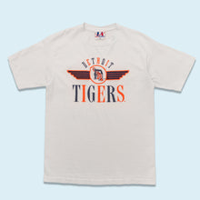 Lade das Bild in den Galerie-Viewer, Logo Athletic T-Shirt &quot;Detroit Tigers&quot; 90er Made in the USA Single Stitch, weiß, XL schmal
