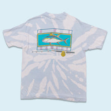 Lade das Bild in den Galerie-Viewer, Hanes T-Shirt &quot;Hawaiian Style&quot; Made in the USA Single Stitch, weiß/blau batik, L
