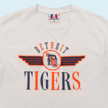 Lade das Bild in den Galerie-Viewer, Logo Athletic T-Shirt &quot;Detroit Tigers&quot; 90er Made in the USA Single Stitch, weiß, XL schmal
