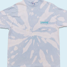 Lade das Bild in den Galerie-Viewer, Hanes T-Shirt &quot;Hawaiian Style&quot; Made in the USA Single Stitch, weiß/blau batik, L
