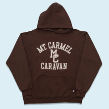 Lade das Bild in den Galerie-Viewer, Russell Athletic Hoodie &quot;MT Carmel Caravan&quot; 90er Made in the USA, braun, L
