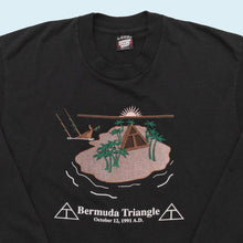 Lade das Bild in den Galerie-Viewer, Best Longsleeve &quot;Bermuda Triangle&quot; 1991 Made in the USA Single Stitch, schwarz, L/XL
