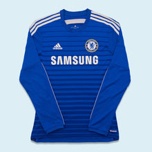 Lade das Bild in den Galerie-Viewer, Adidas Trikot &quot;Chelsea Football Club&quot; Samsung 2014 langarm, blau, M/L
