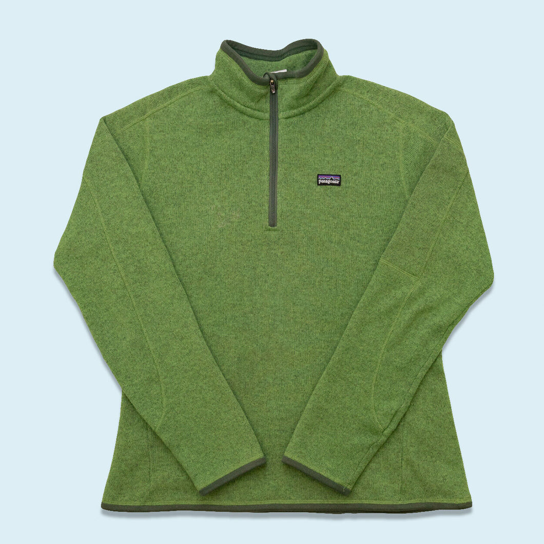 Patagonia Quarter Zip Fleece, grün, L Womens