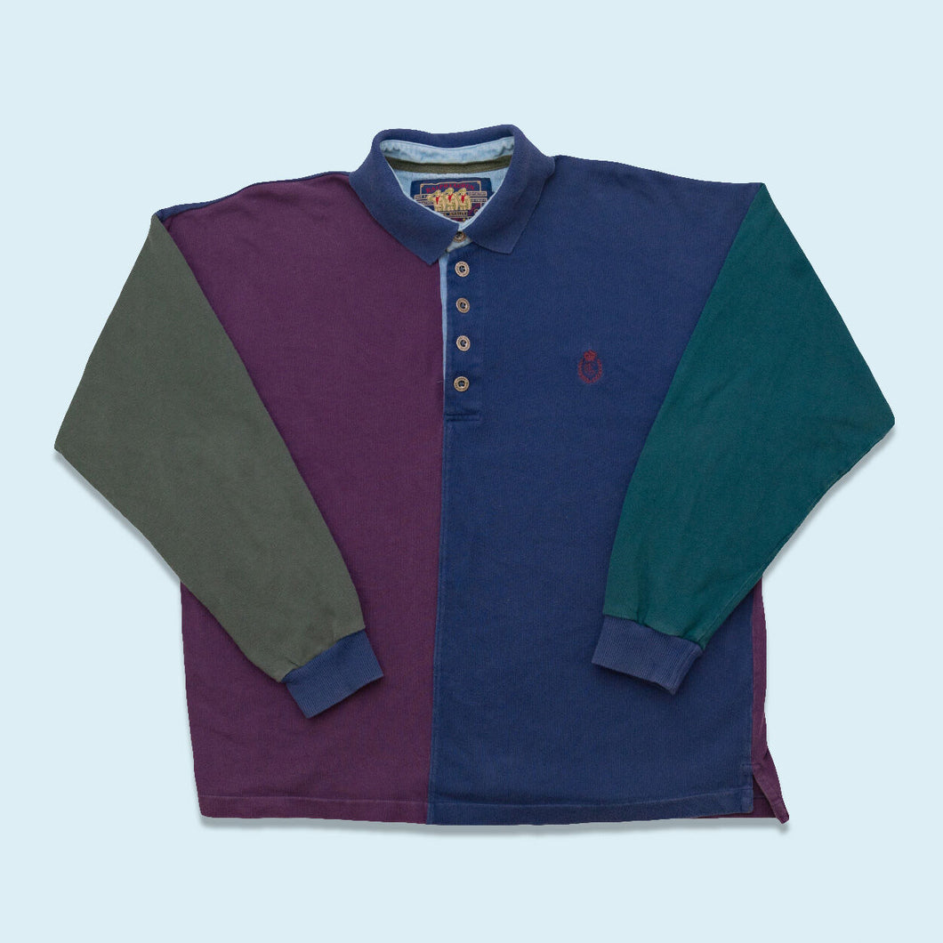 Chaps Poloshirt Longsleeve 90er, multicolor, L/XL