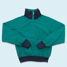 Lade das Bild in den Galerie-Viewer, The North Face Quarter Zip Jacke &quot;Talon Zipper&quot; 70er/80er Made in the USA, grün/blau, M Womens
