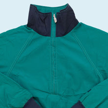 Lade das Bild in den Galerie-Viewer, The North Face Quarter Zip Jacke &quot;Talon Zipper&quot; 70er/80er Made in the USA, grün/blau, M Womens
