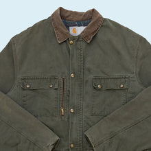 Lade das Bild in den Galerie-Viewer, Carhartt Jacke/Parka &quot;barn-/hunting jacket&quot; blanket lined 90er, grün, XXL
