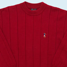 Lade das Bild in den Galerie-Viewer, Paco Calvari Strickpullover &quot;Golf&quot; 90er, rot, L/XL
