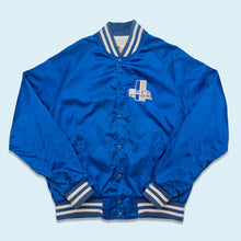 Lade das Bild in den Galerie-Viewer, Active Generation Satin Bomberjacke &quot;Lions&quot; 90er Made in the USA, blau, L
