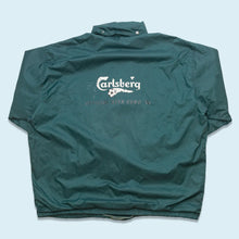 Lade das Bild in den Galerie-Viewer, Reebok x Carlsberg Coach Jacke &quot;the official beer euro 1996&quot;, grün, XL breit
