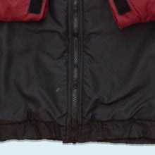 Lade das Bild in den Galerie-Viewer, Nike Winterjacke &quot;swoosh&quot; 90er, rot/schwarz, XL
