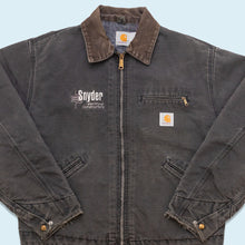 Lade das Bild in den Galerie-Viewer, Carhartt Jacke &quot;Detroit blanket lined&quot; 90er, schwarz faded, L/XL
