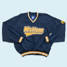 Lade das Bild in den Galerie-Viewer, Starter Windbreaker &quot;Michigan Wolverines&quot; 90er, blau, M sehr breit
