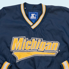 Lade das Bild in den Galerie-Viewer, Starter Windbreaker &quot;Michigan Wolverines&quot; 90er, blau, M sehr breit
