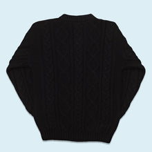 Lade das Bild in den Galerie-Viewer, Strickpullover, schwarz, XL schmal
