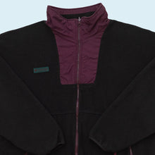 Lade das Bild in den Galerie-Viewer, Columbia Fleece Jacke 00er, schwarz, XL sehr breit
