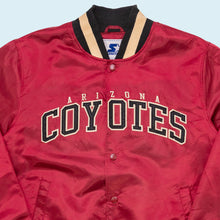 Lade das Bild in den Galerie-Viewer, Starter Satin Bomberjacke &quot;Arizona Coyotes&quot; 00er, rot, L/XL
