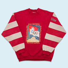 Lade das Bild in den Galerie-Viewer, Adidas Sweatshirt &quot;Olympics St. Moritz&quot; 80er/90er, rot, M breit
