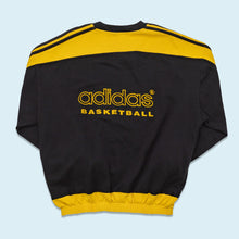 Lade das Bild in den Galerie-Viewer, Adidas Sweatshirt &quot;Aris Thessaloniki Baskteball&quot; 90er, schwarz/gelb, XL
