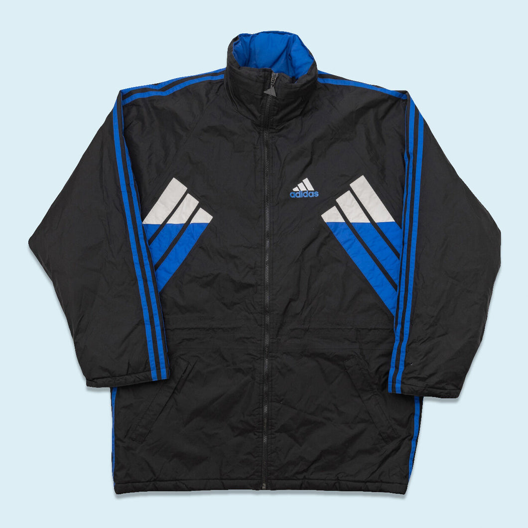 Adidas Jacke 90er, schwarz, XL/XXL