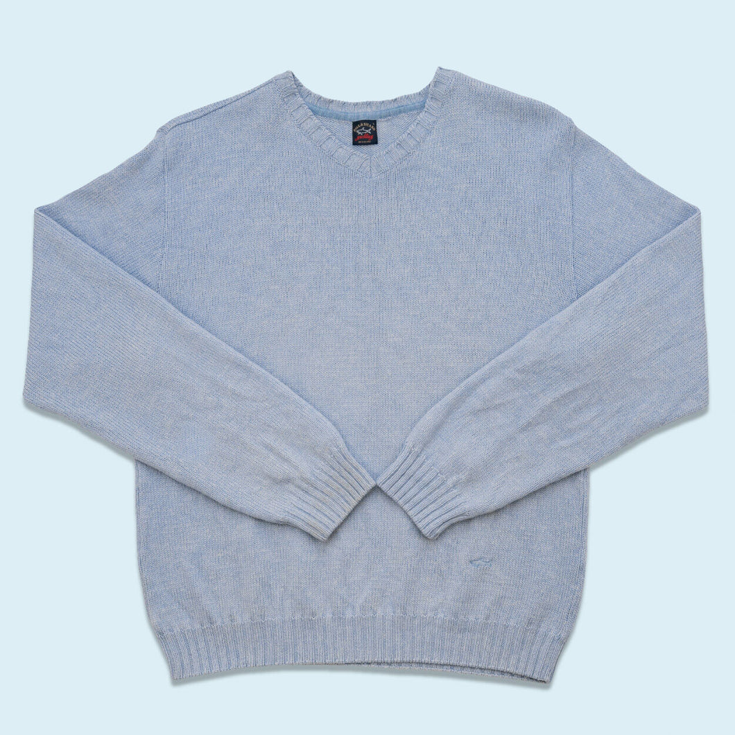 Paul & Shark Strickpullover 00er, blau, L/XL