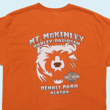 Lade das Bild in den Galerie-Viewer, Harley Davidson T-Shirt &quot;Denali Park Alaska&quot; 2015, orange, L
